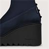 Marco Moreo Liege Studed Knee High Wedge - Navy Stretch